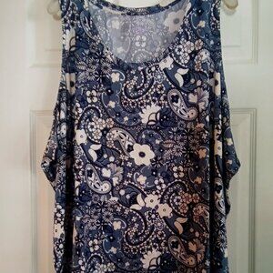 Anybody Lush Jersey Knit Paisley Tank Top- 5XP- NWOT